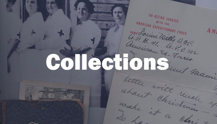 montage of WWI letters and photos