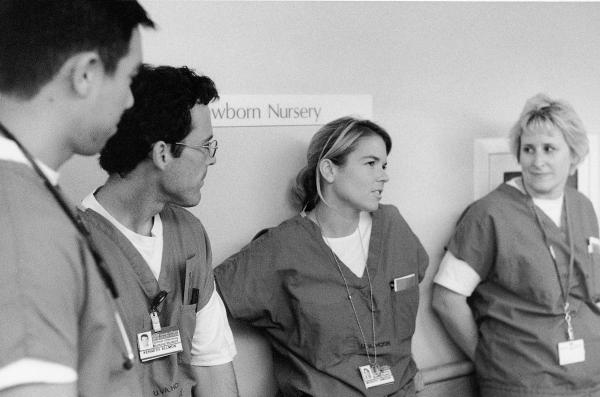 Second-degree students in Newborn Nursery.	Eleanor Crowder Bjoring Center for Nursing Historical Inquiry, University of Virginia School of Nursing.