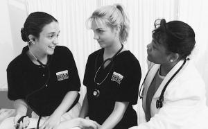 The new student uniform, adopted in 1998.	Eleanor Crowder Bjoring Center for Nursing Historical Inquiry, University of Virginia School of Nursing.