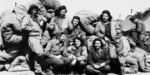 Nurses of the 8th Evacuation Hospital.	8th Evacuation Hospital Collection, MS-5, Historical Collections & Services, Claude Moore Health Sciences Library, University of Virginia.
	